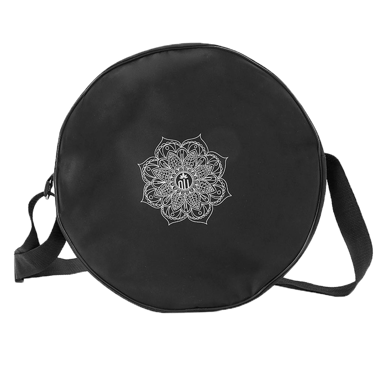 Yoga Fitness Bag - Yoga Wheel Bag Nylon Black Mandala