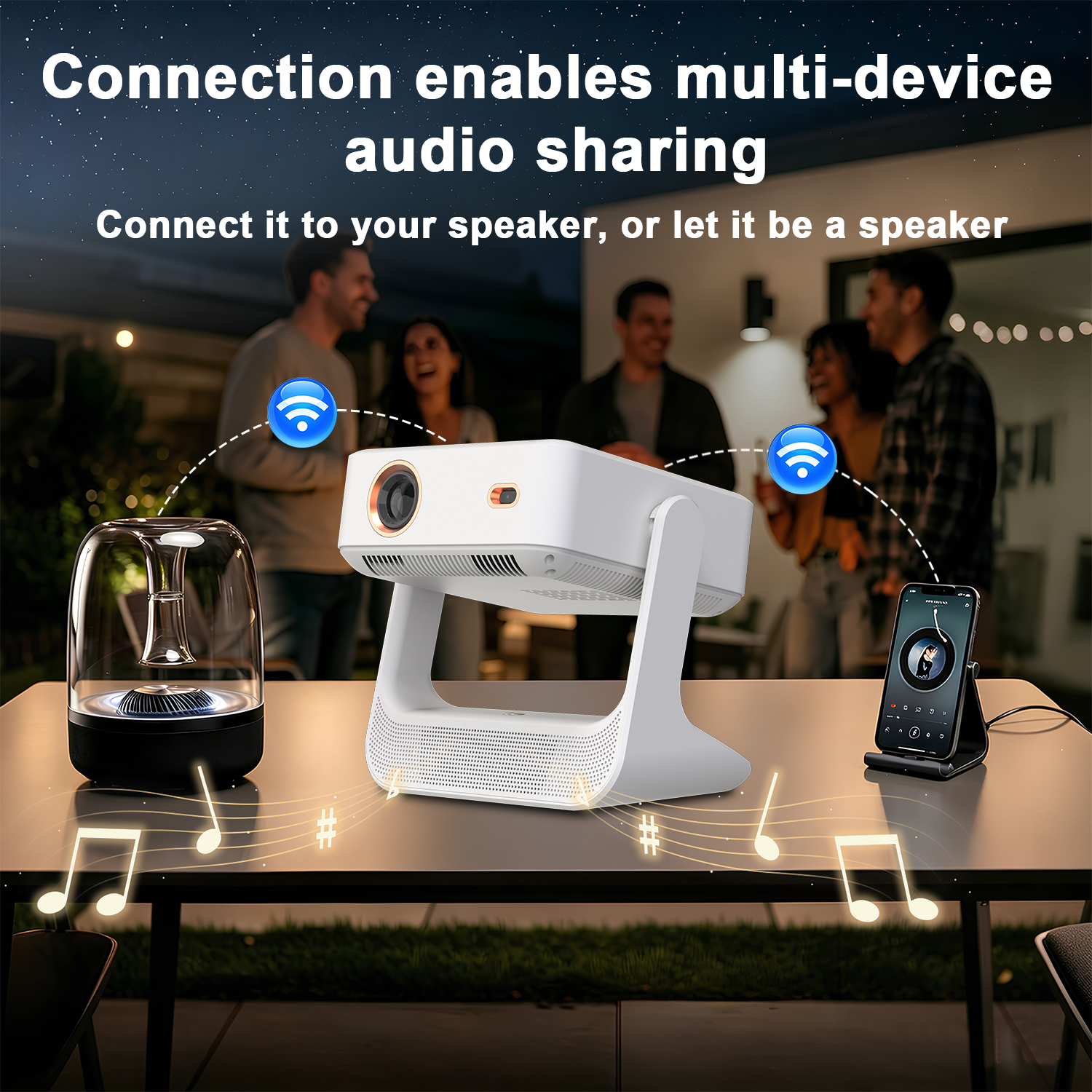 3-in-1 Tablet Projector Speake - Yoga Fitness Videos Free ulasan dan harga