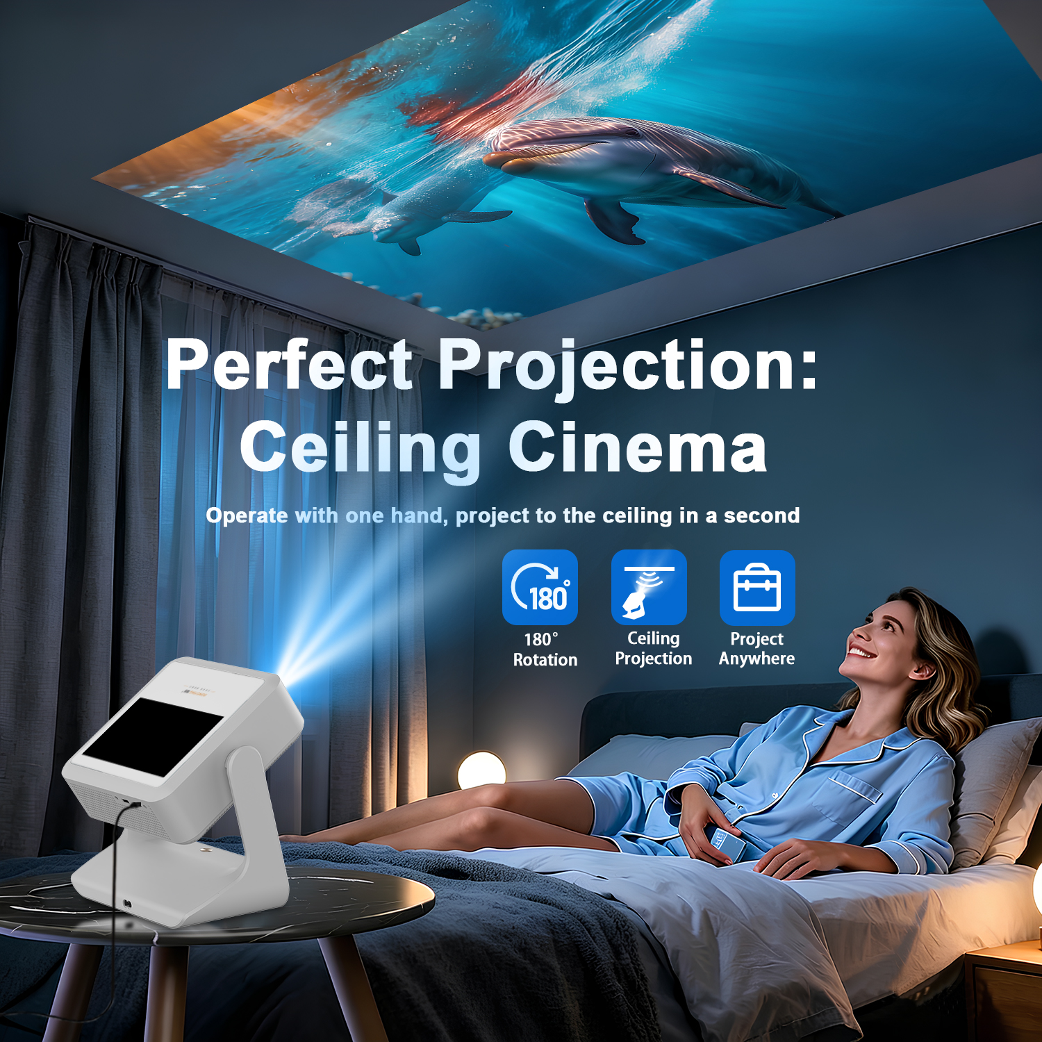 3-in-1 Tablet Projector Speake - Yoga Fitness Videos Free ulasan dan harga