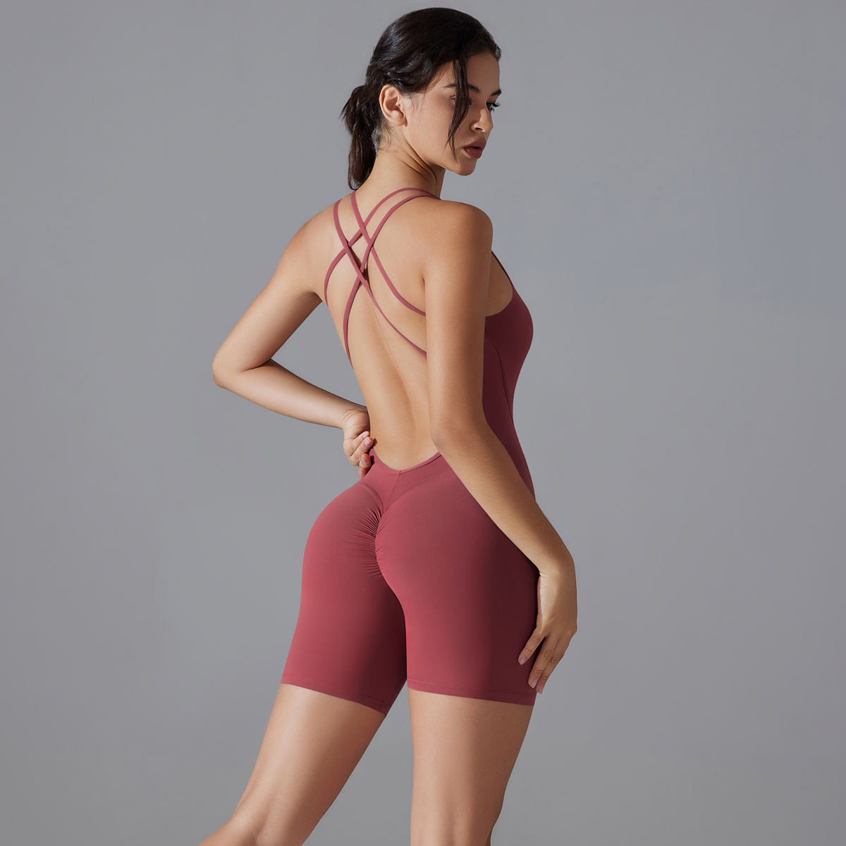 Yoga Set Sexy Backless Sporty  - Yoga Y Fitness ulasan dan harga