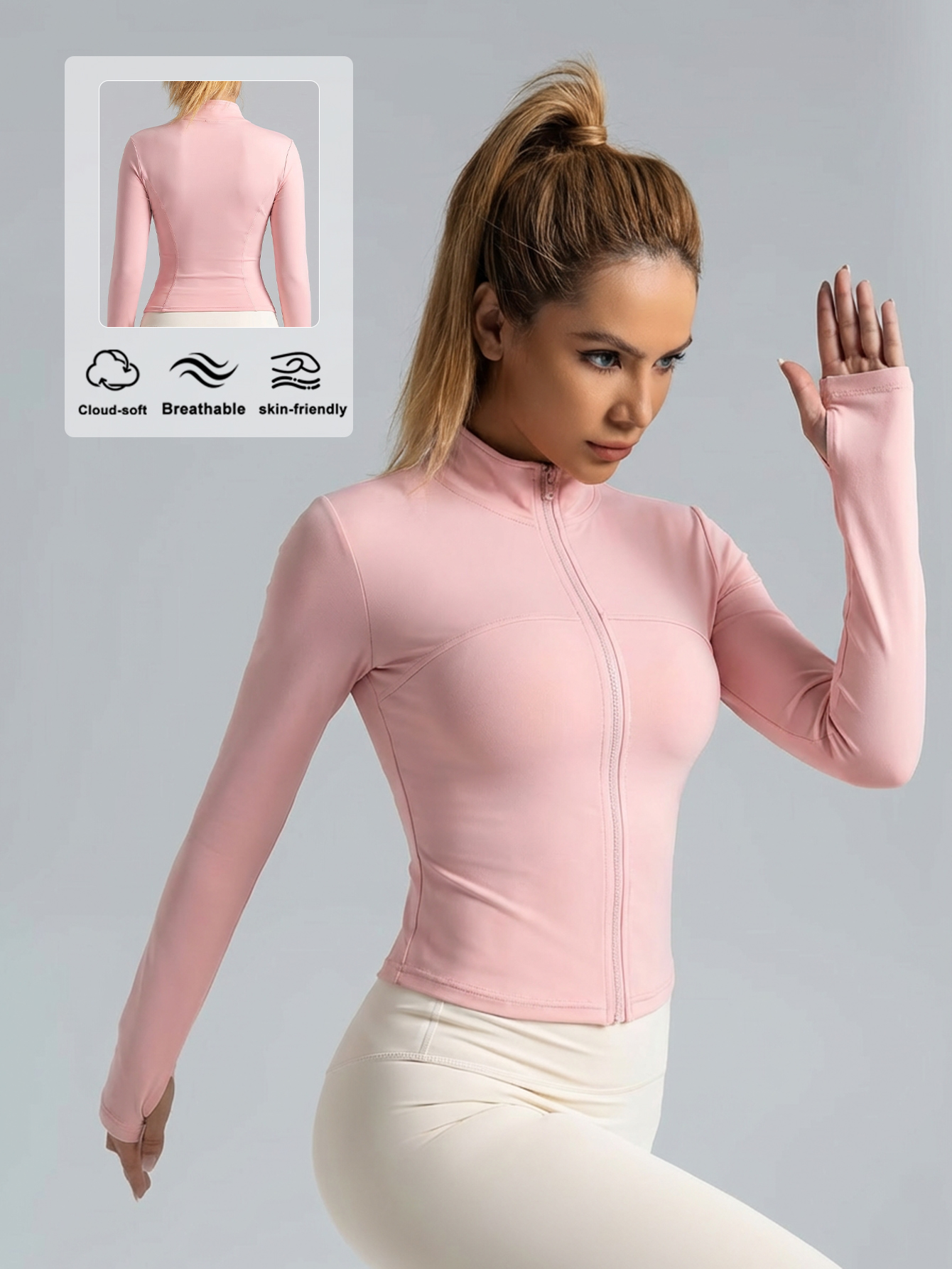 New Women Light Pink Yoga Coat - Yoga & Fitness With Faye The Well Being Studio Abbots Langley Reviews ulasan dan harga