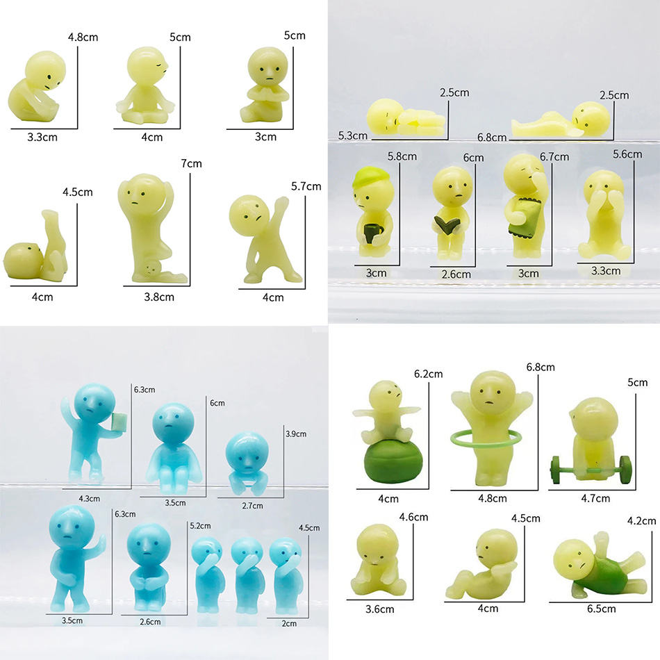 Glow In The Dark Mini Figure S - Yoga In Fitness First ulasan dan harga