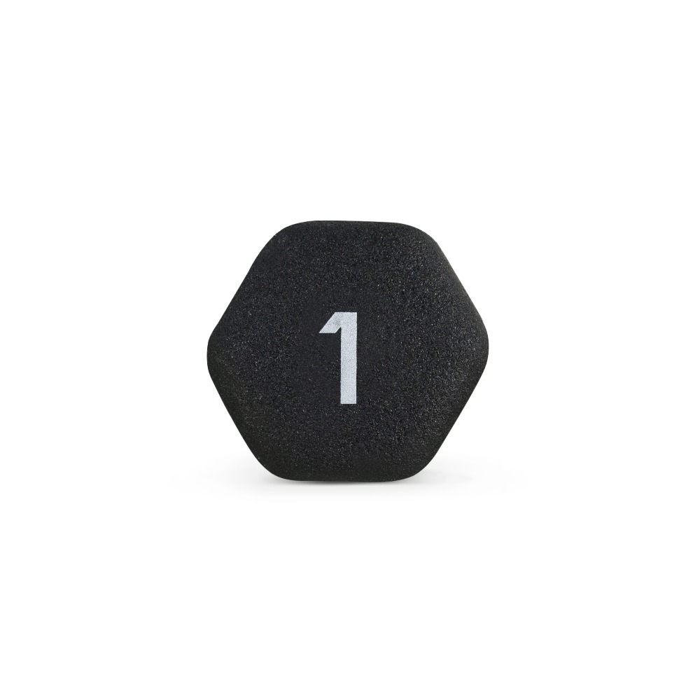 1lb Black Neoprene Dumbbell Pa - Fitness Yoga & Kickfit ulasan dan harga