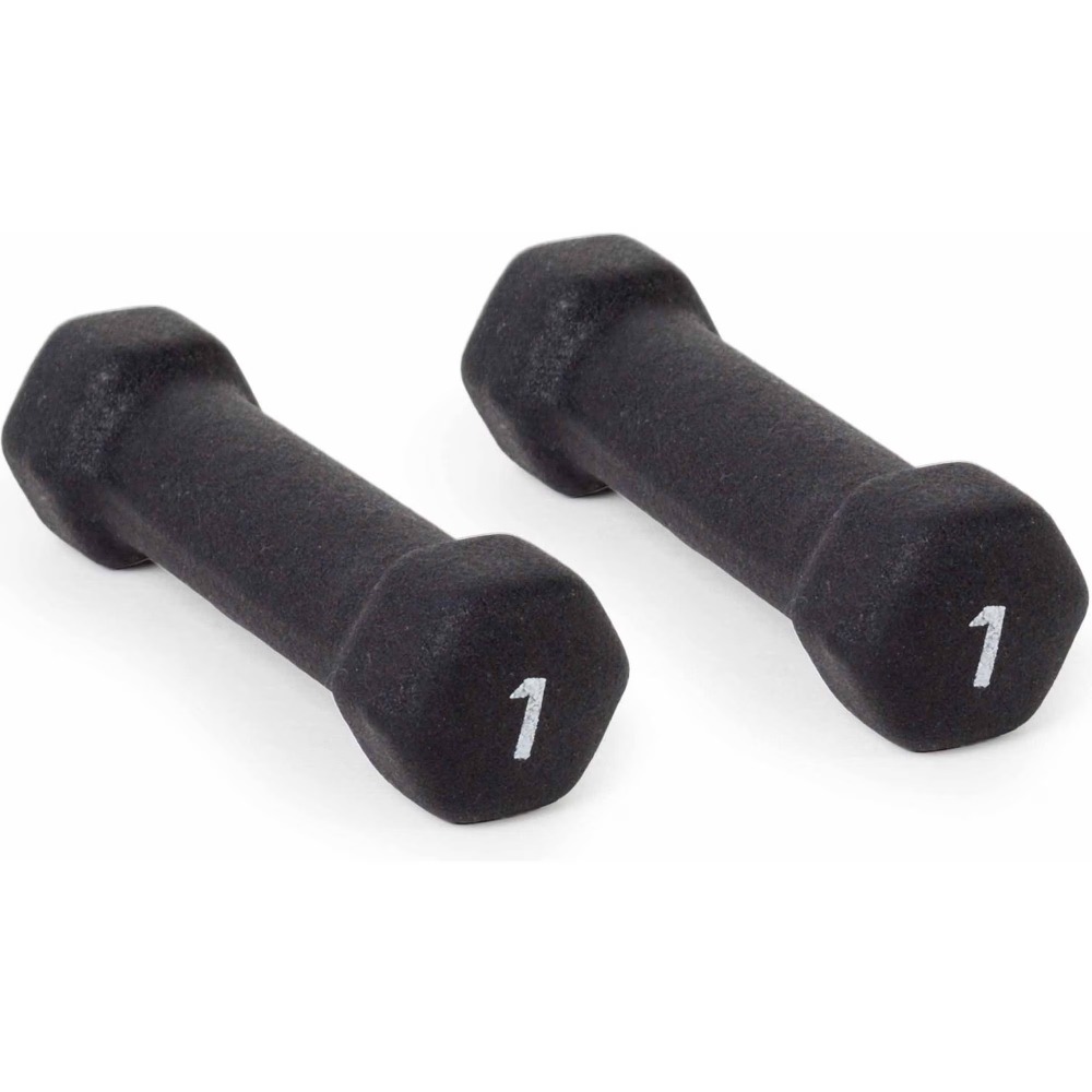 1lb Black Neoprene Dumbbell Pa - Fitness Yoga & Kickfit ulasan dan harga