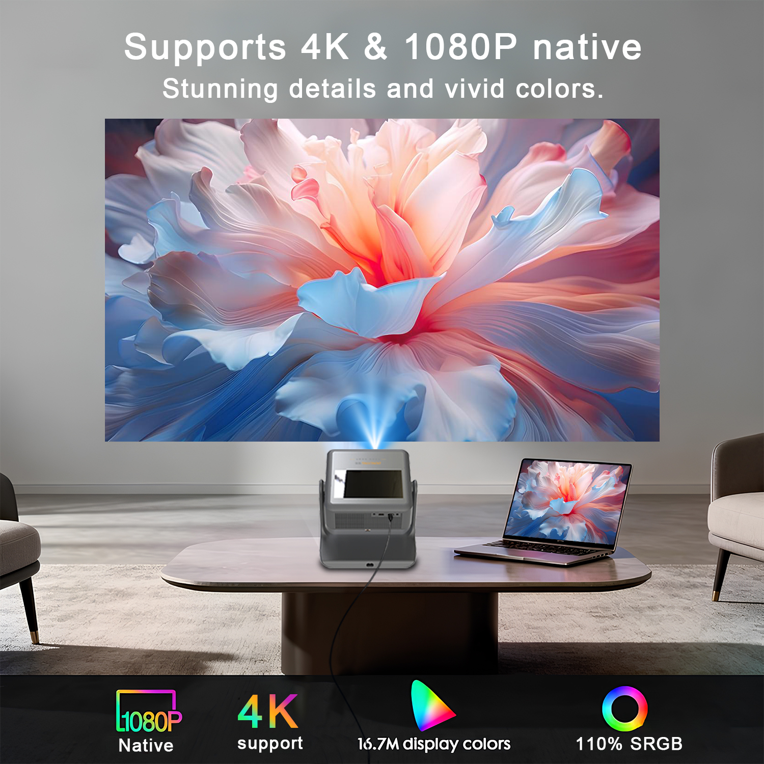3-in-1 Tablet Projector Speake - Yoga Fitness Videos Free ulasan dan harga