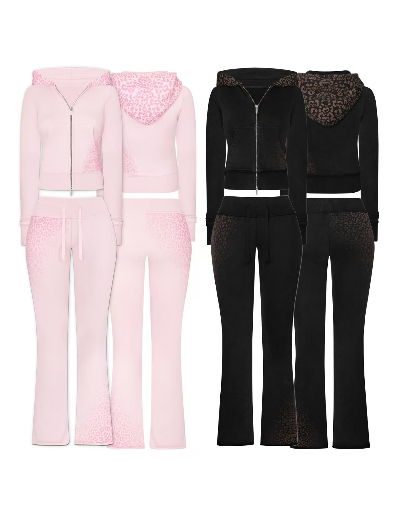 Y2K Leopard Print Fashion Knit - Yoga Y Fitness ulasan dan harga
