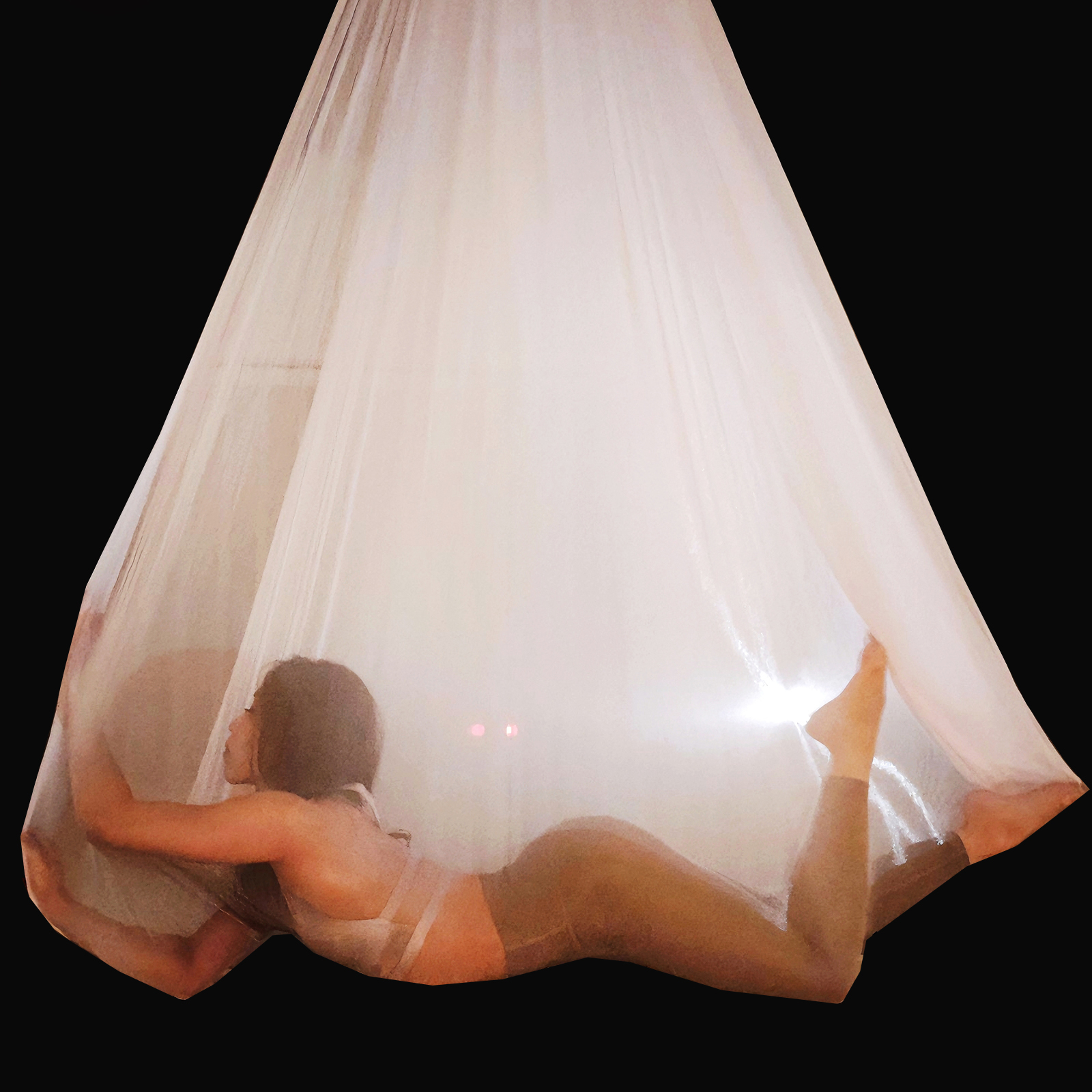 8m aerial yoga hammock transpa - Yoga Fitness Studio ulasan dan harga